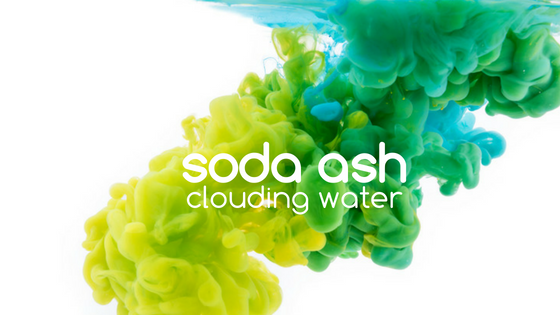 Why does Soda Ash cloud up pool water?